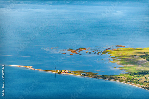 aerial view over the islands in Estona
