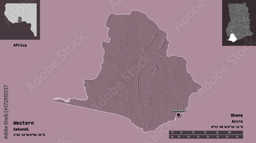 Western, region of Ghana,. Previews. Administrative photo