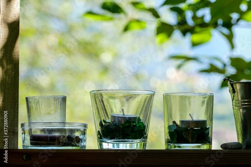 glass of water, digital photo picture as a background , taken in bled lake area, slovenia, europe photo