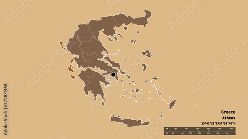 Location of Ionian Islands  decentralized administration of Greece . Pattern