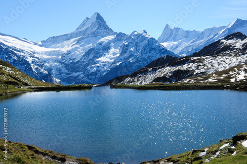 Bachalpsee mountain lake, Switzerland