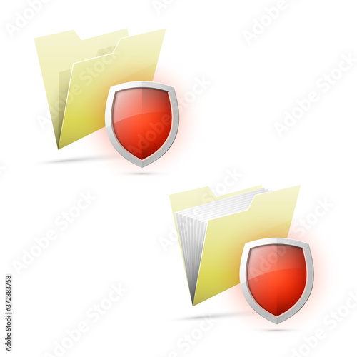 Data Folder protected. Information shield. Web directory safe. Web Folder icon. Package icon. File Paper icon. Documents Computer badge, web icon