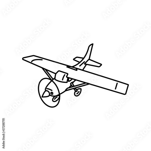 Plane icon template