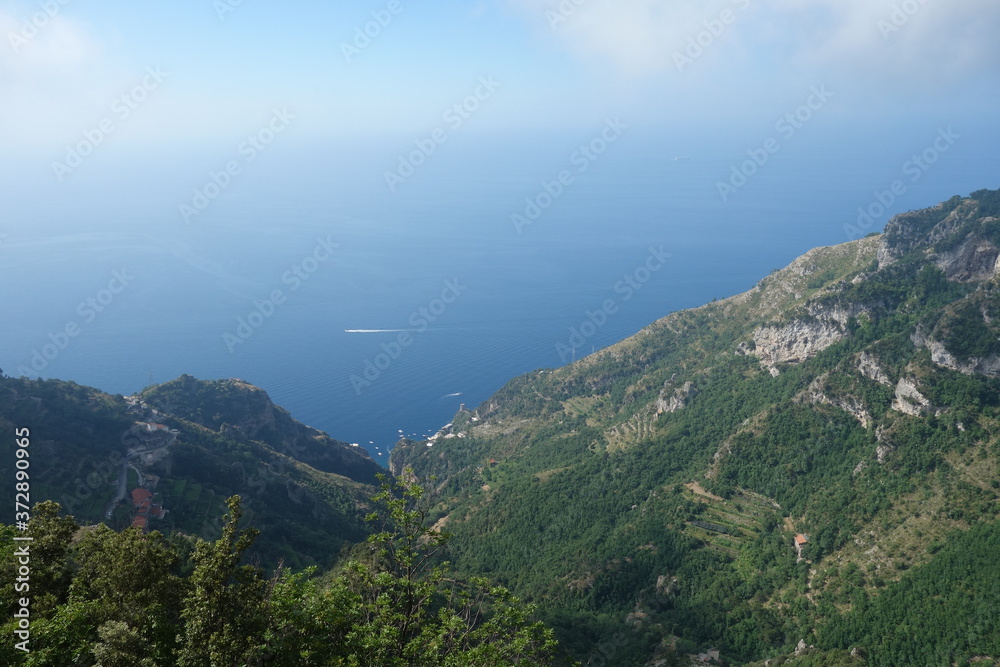 The Path of Gods in Amalfi coast in Italy