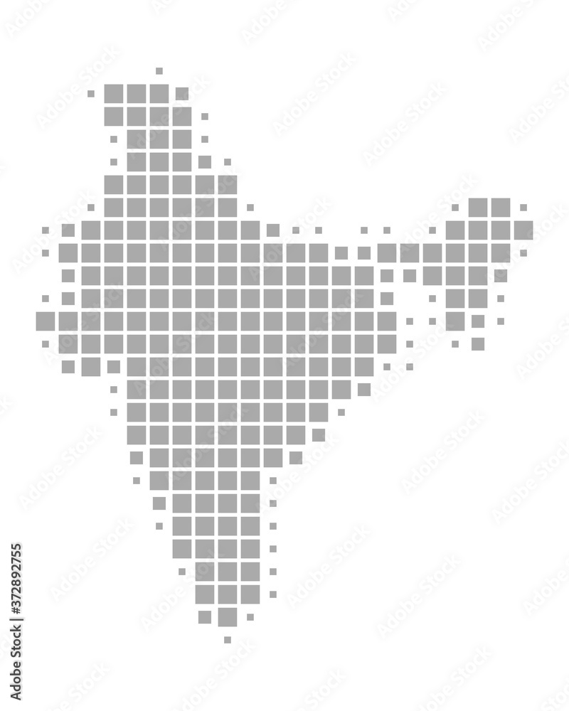 Fototapeta premium Karte von Indien
