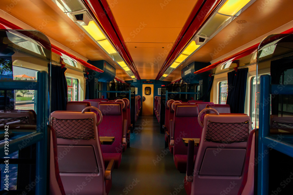 interior of a train interior of a train