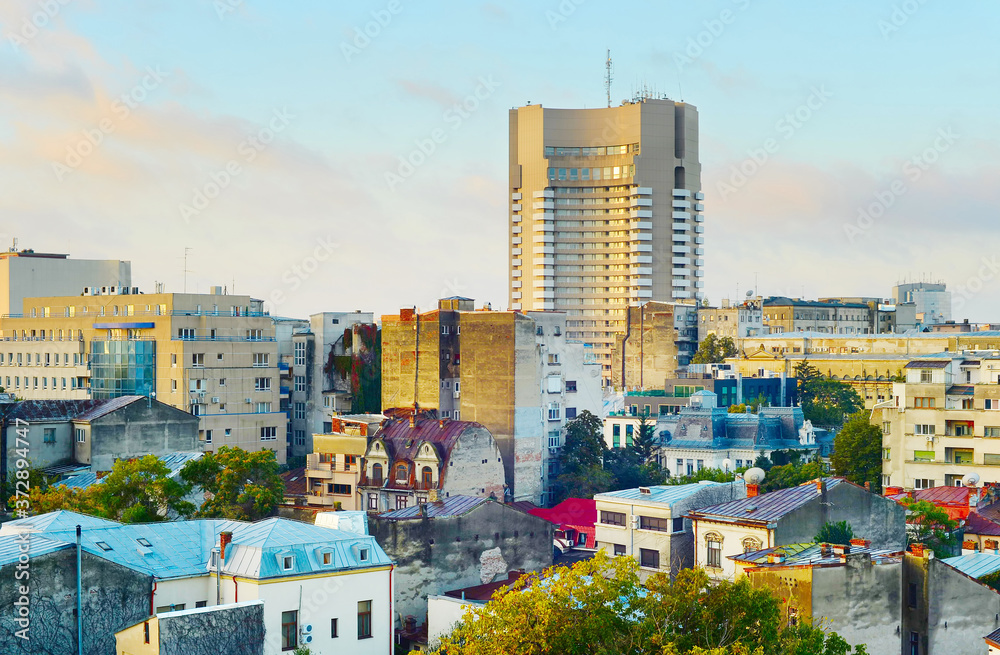 Fototapeta premium Bucharest skyline, Romania