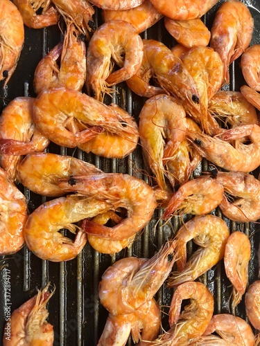 shrimp on the grill