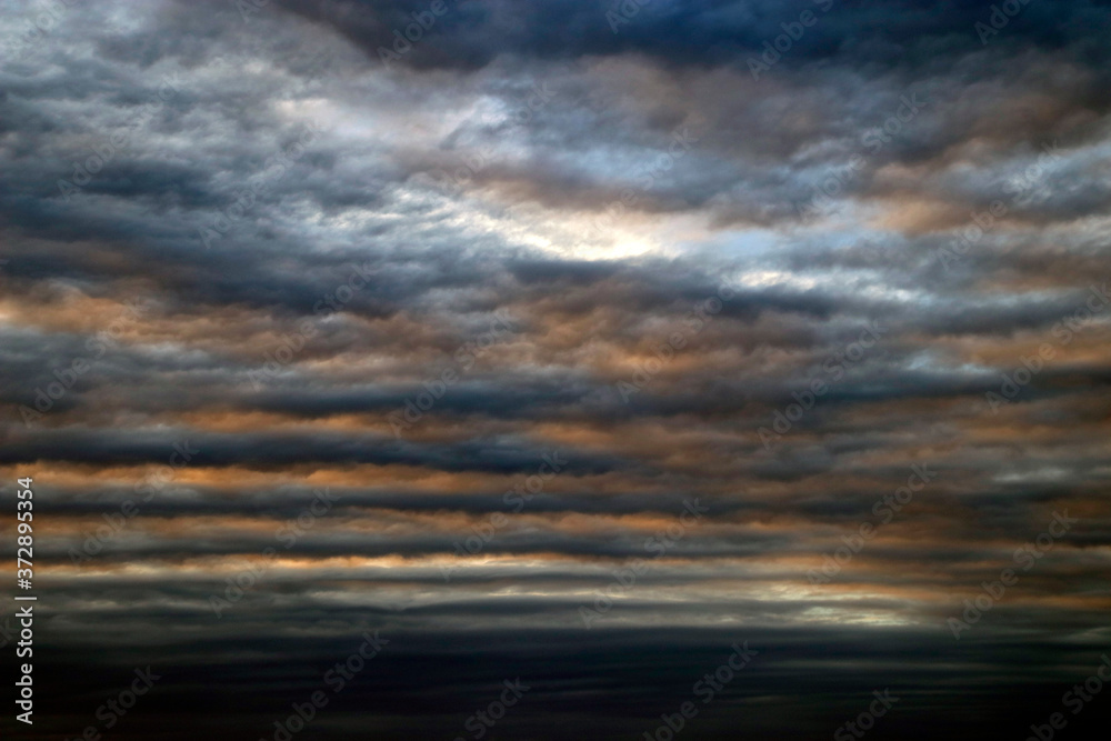 Cloudy sky in the evening Cloudy sky in the evening