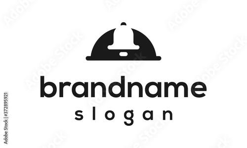 Food bell logo design vector