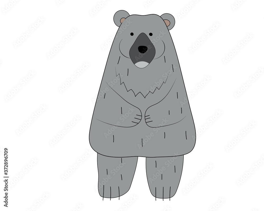 Obraz premium bear vector illustration