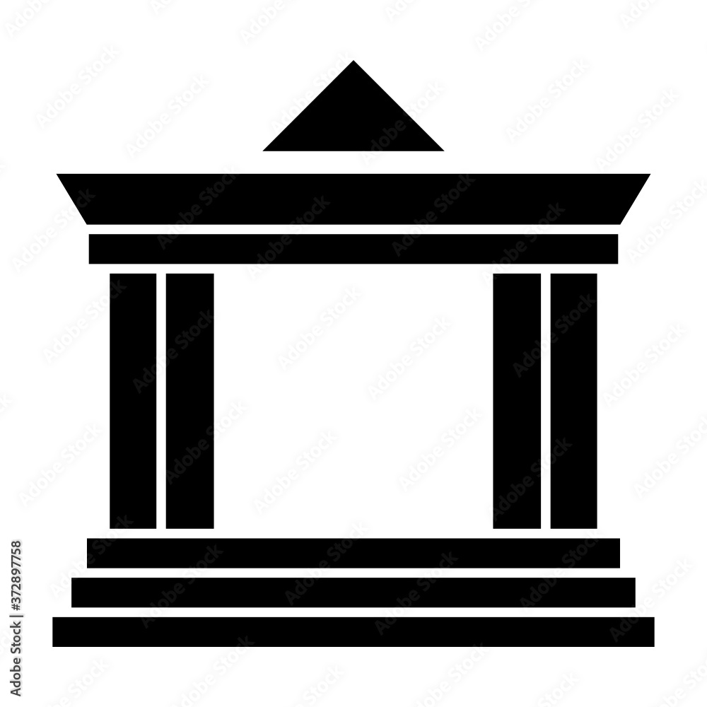 Court of Justice Vector Icon Design, Law Chambers Concept, Courtroom Sign, Lawyer and Legal system Symbol on white background Court of Justice Vector Icon Design, Law Chambers Concept, Courtroom Sign, Lawyer and Legal system Symbol on white background