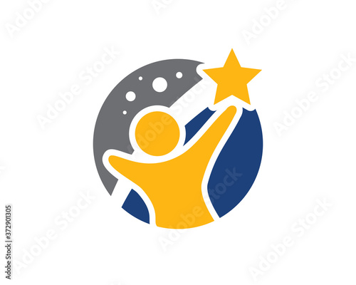 A Man Reaching Stars