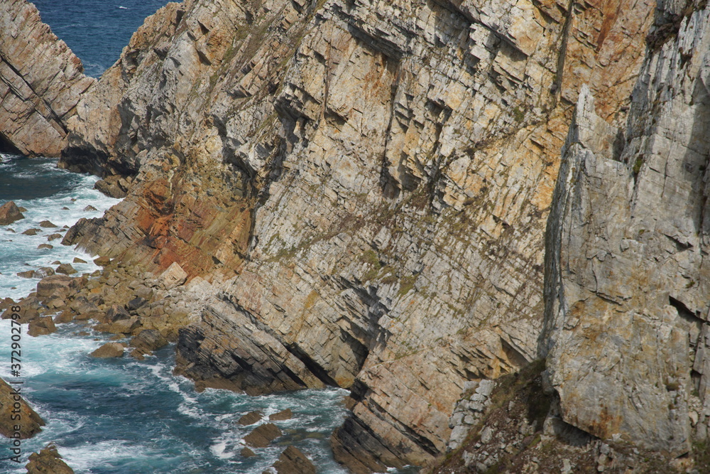Asturias. The Cape Peñas.Cliffs landscape in Spain Asturias. The Cape Peñas.Cliffs landscape in Spain
