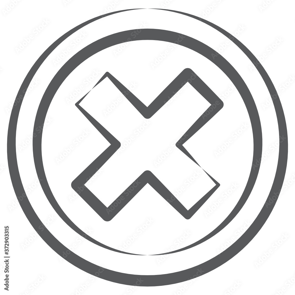 Exit button icon on rounded background, editable vector.
Exit button icon on rounded background, editable vector.
