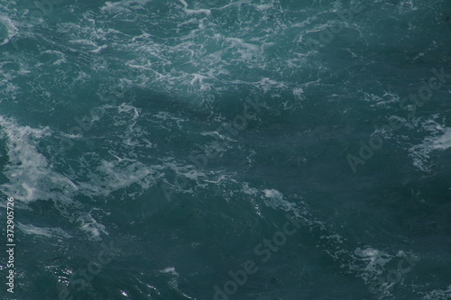 Blue Sea Waves Detail in Spain