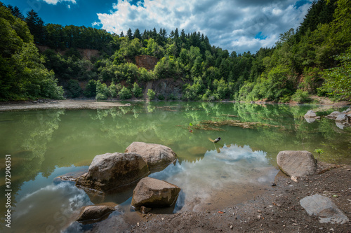 quarry lake at Mount katzenbuckel photo