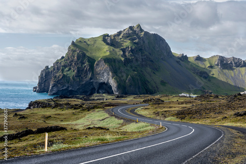 Iceland Vestmannaeyjar Heimaey Road photo