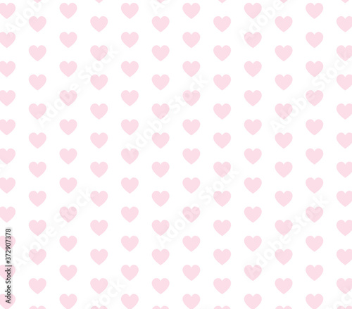 Wallpaper Mural Pink heart vector pattern. Vector heart background.  Valentines day pattern.  Torontodigital.ca