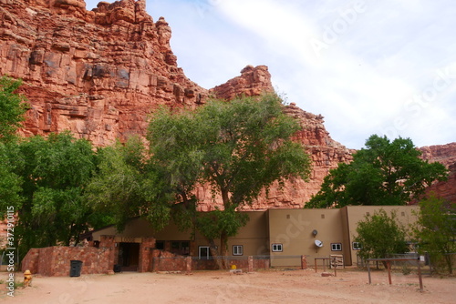 April-19-2018, Church in Supai Village, Havasupai Indian Reservation, Arizona, United States photo