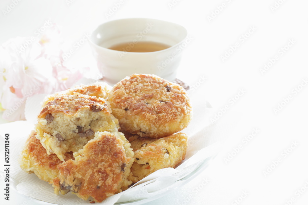 homemade Japanese tofu refuse and potato croquet homemade Japanese tofu refuse and potato croquet