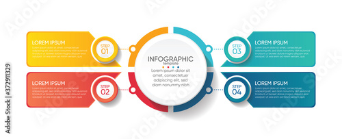 Presentation business abstract background infographic template