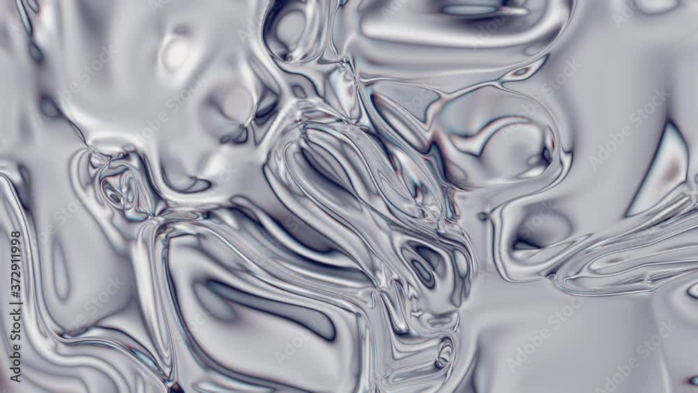 Closeup of Abstract Chromatic fluid waves background. Liquid holographic colorful texture background. Highly-textured. High quality details.
