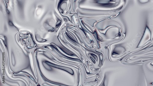 Closeup of Abstract Chromatic fluid waves background. Liquid holographic colorful texture background. Highly-textured. High quality details.