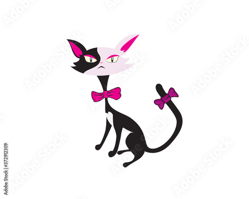 Skinny Fabulous and Fashionable Cat