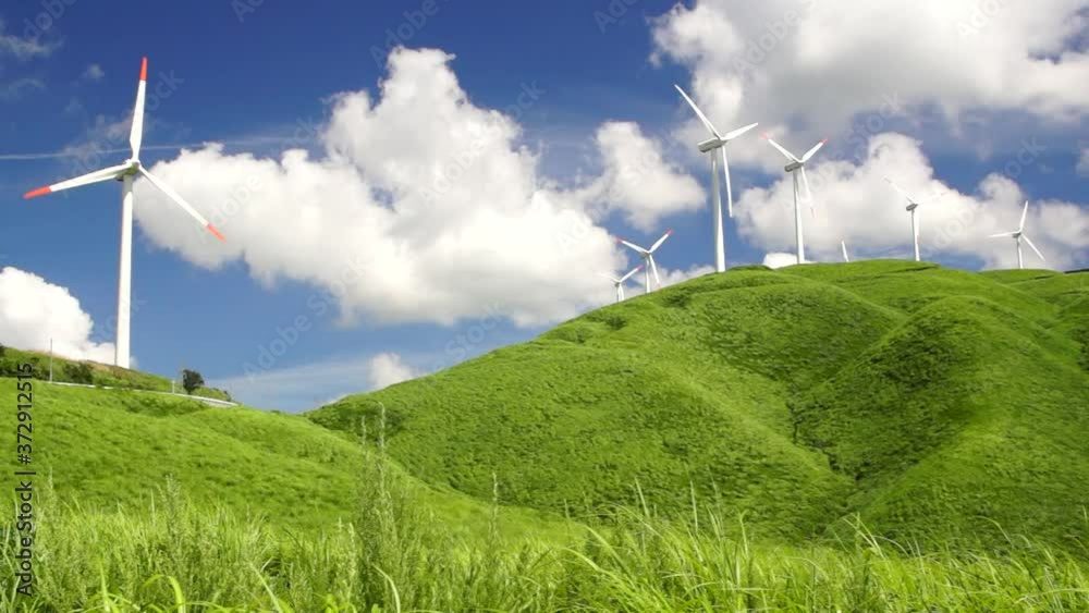 阿蘇俵山の風力発電所 阿蘇俵山の風力発電所