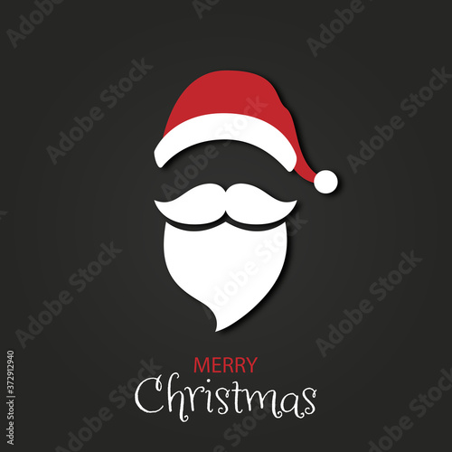 Weihnachtsmann - Symbol, Geschenkkarte, Weihnachten, abstrakt, dunkel