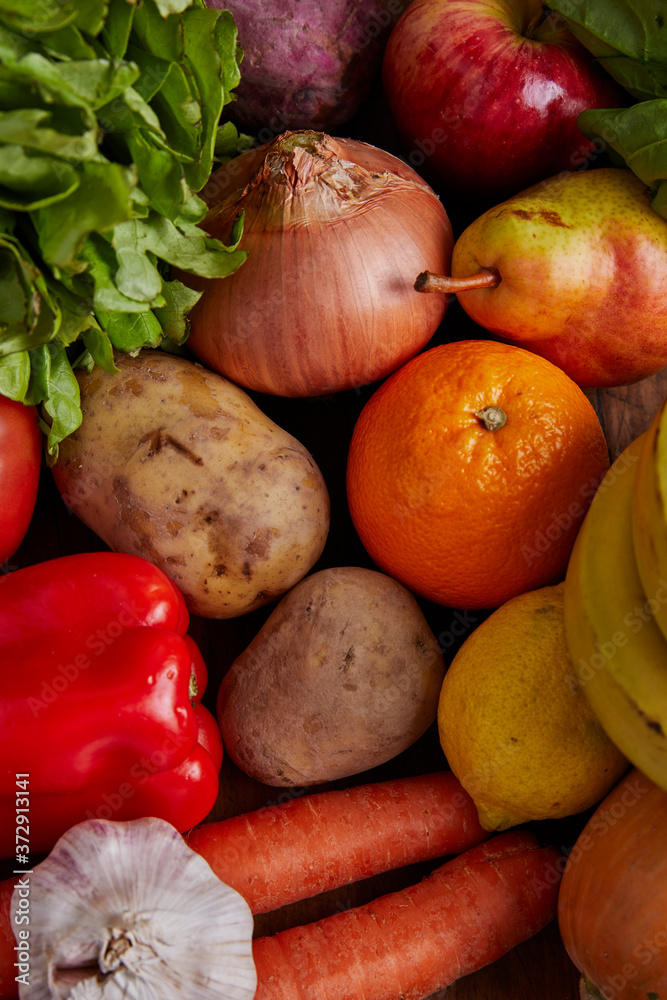 Fresh Fruits and Vegetables from the Organic Market. Fresh Fruits and Vegetables from the Organic Market.
