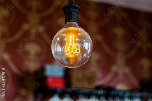 Glühlampe in Restaurant 