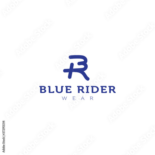 Canvas Print Blue Rider Logo