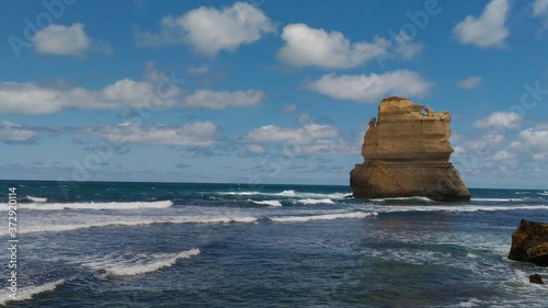 12 Apostles along the Great ocean road Victoria Australia. Created by constant erosion of the limestone cliffs