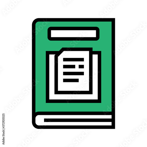 nonfiction genre color icon vector. nonfiction genre sign. isolated symbol illustration