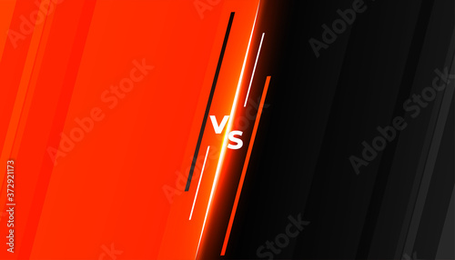 versus vs competition battle background template design