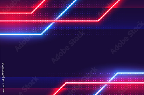 abstract geometric glowing neon lines effect background
