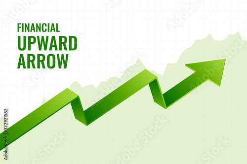 financial incline growth upward arrow trend background design