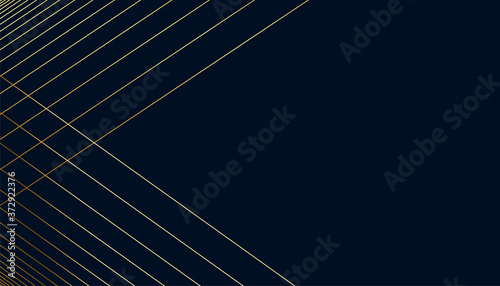 dark background with golden lines shapes with text space