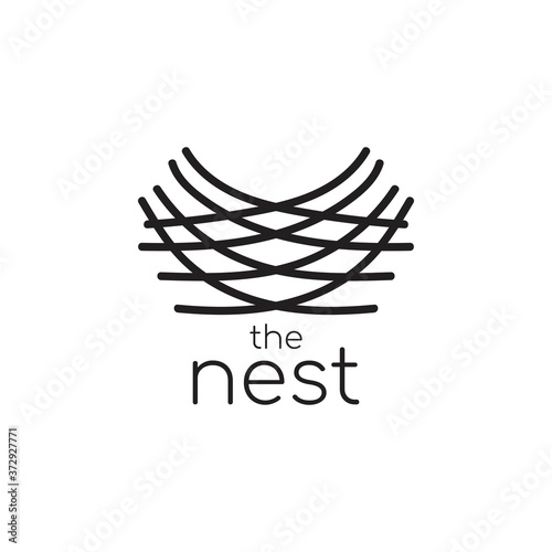 Nest logo icon vector illustration