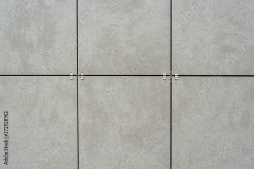 Fragment of a ventilated facade made of ceramic tile