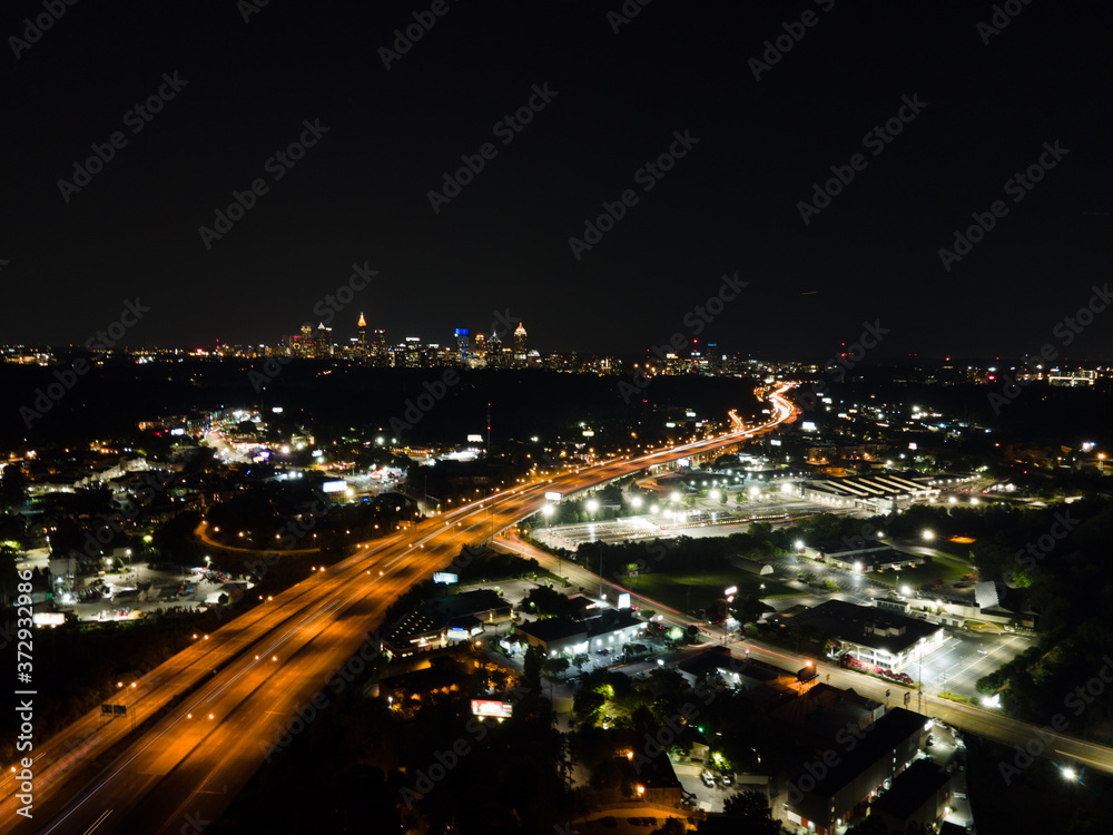 Naklejka premium Atlanta views from above