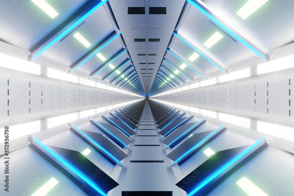 Spaceship gangway interior Spaceship gangway interior