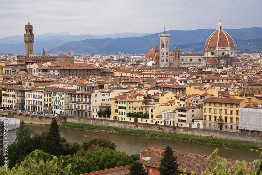 View of historical centre of Florence, Tuscany, Italy, Europe
