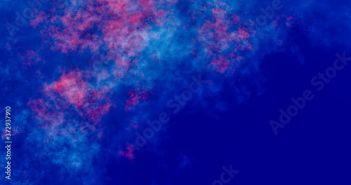 Vibrant abstract background for design. Blurry color spots, dark blue, blue, red, violet.