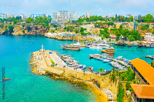 The scenic marina of Antalya, Turkey photo