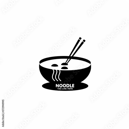 Noodle logo vector template and Food Logo.