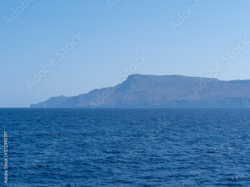 View of beautiful rocks from sea in Crete © photoexpert