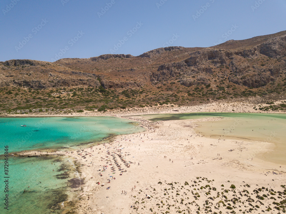Gramvousa island and Balos Lagoon on Crete Gramvousa island and Balos Lagoon on Crete